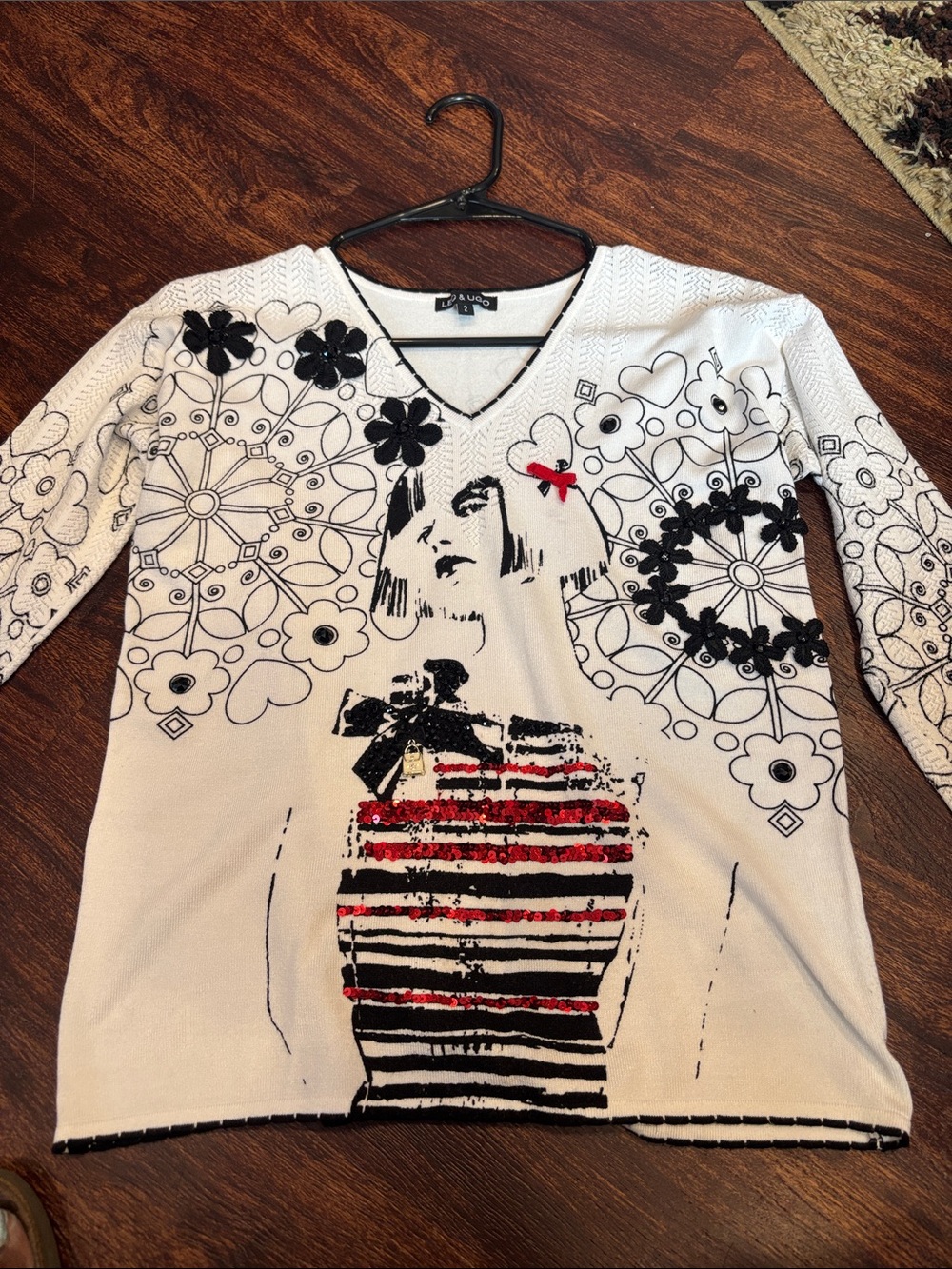 Leo&Ugo graphic blouse